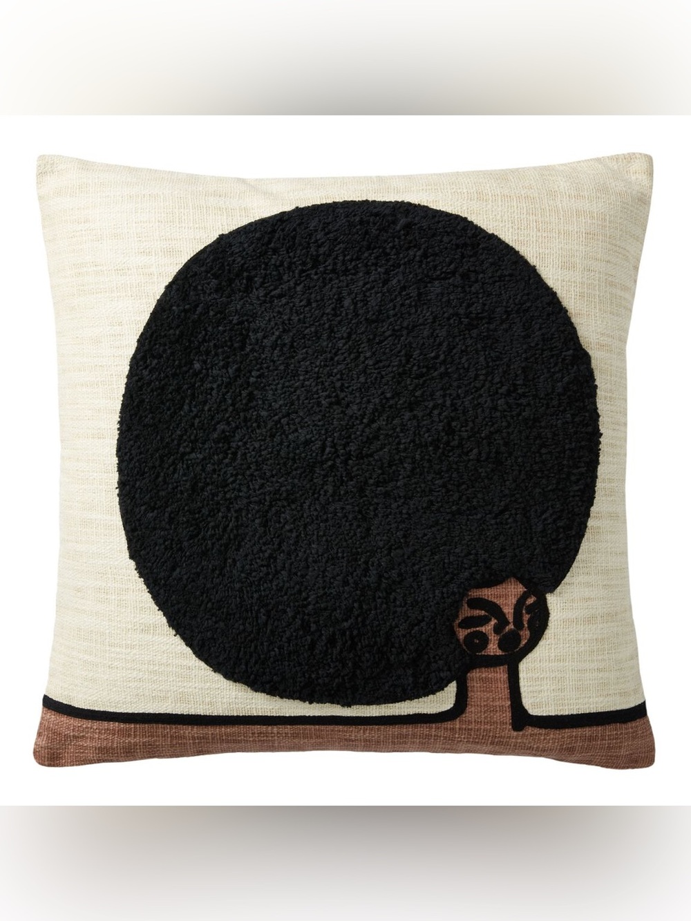 Justina Blakeney We Are The World Ivory Throw Pillowcase for LoLoi